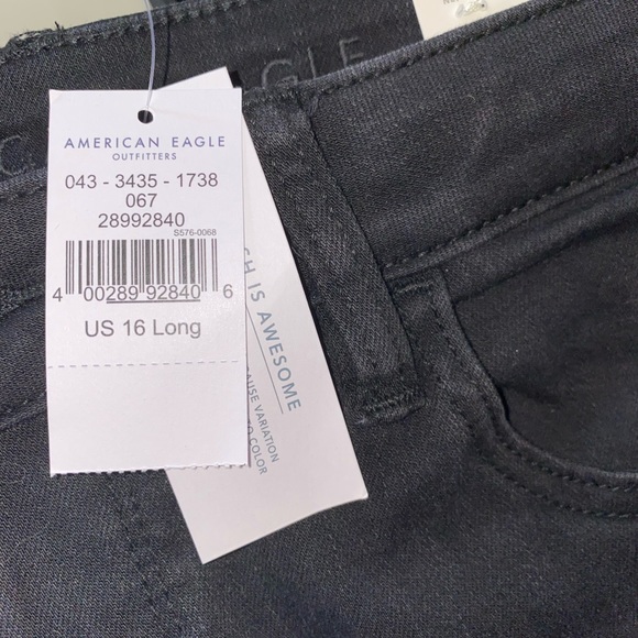 Brand New Black Size 16 Long American Eagle - Picture 8 of 8